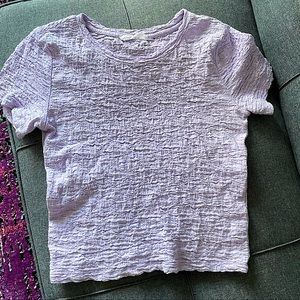 Lilac Crinkle Babydoll Tee
